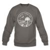 South Carolina Sweatshirt - State Design South Carolina Crewneck Sweatshirt - asphalt gray