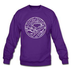 Tennessee Sweatshirt - State Design Tennessee Crewneck Sweatshirt - purple