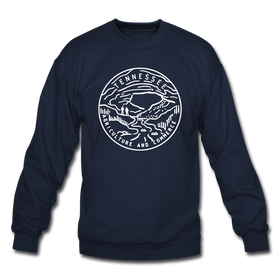 Tennessee Sweatshirt - State Design Tennessee Crewneck Sweatshirt - navy