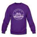 Washington Sweatshirt - State Design Washington Crewneck Sweatshirt - purple