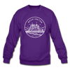 Washington Sweatshirt - State Design Washington Crewneck Sweatshirt - purple