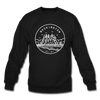 Washington Sweatshirt - State Design Washington Crewneck Sweatshirt - black