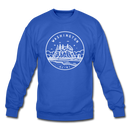 Washington Sweatshirt - State Design Washington Crewneck Sweatshirt - royal blue