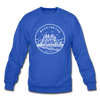 Washington Sweatshirt - State Design Washington Crewneck Sweatshirt - royal blue