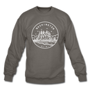 Washington Sweatshirt - State Design Washington Crewneck Sweatshirt - asphalt gray