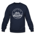 Washington Sweatshirt - State Design Washington Crewneck Sweatshirt - navy