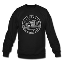 Wisconsin Sweatshirt - State Design Wisconsin Crewneck Sweatshirt - black