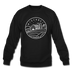 Wisconsin Sweatshirt - State Design Wisconsin Crewneck Sweatshirt - black