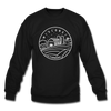 Wisconsin Sweatshirt - State Design Wisconsin Crewneck Sweatshirt - black