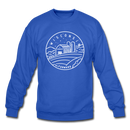 Wisconsin Sweatshirt - State Design Wisconsin Crewneck Sweatshirt - royal blue