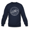 Wisconsin Sweatshirt - State Design Wisconsin Crewneck Sweatshirt - navy