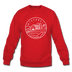 Wisconsin Sweatshirt - State Design Wisconsin Crewneck Sweatshirt - red
