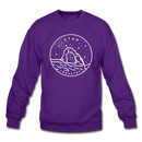 Utah Sweatshirt - State Design Utah Crewneck Sweatshirt - purple
