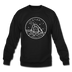 Utah Sweatshirt - State Design Utah Crewneck Sweatshirt - black