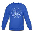 Utah Sweatshirt - State Design Utah Crewneck Sweatshirt - royal blue