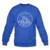 Utah Sweatshirt - State Design Utah Crewneck Sweatshirt - royal blue