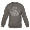 Utah Sweatshirt - State Design Utah Crewneck Sweatshirt - asphalt gray