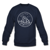 Utah Sweatshirt - State Design Utah Crewneck Sweatshirt - navy