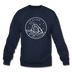 Utah Sweatshirt - State Design Utah Crewneck Sweatshirt - navy