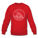 Utah Sweatshirt - State Design Utah Crewneck Sweatshirt - red