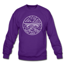 West Virginia Sweatshirt - State Design West Virginia Crewneck Sweatshirt - purple