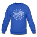 West Virginia Sweatshirt - State Design West Virginia Crewneck Sweatshirt - royal blue