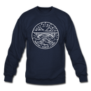 West Virginia Sweatshirt - State Design West Virginia Crewneck Sweatshirt - navy