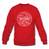 West Virginia Sweatshirt - State Design West Virginia Crewneck Sweatshirt - red