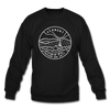 Vermont Sweatshirt - State Design Vermont Crewneck Sweatshirt - black