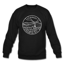 Vermont Sweatshirt - State Design Vermont Crewneck Sweatshirt - black