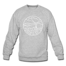 Vermont Sweatshirt - State Design Vermont Crewneck Sweatshirt - heather gray