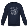 Vermont Sweatshirt - State Design Vermont Crewneck Sweatshirt - navy