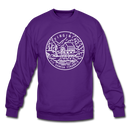Virginia Sweatshirt - State Design Virginia Crewneck Sweatshirt - purple