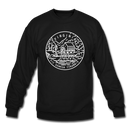 Virginia Sweatshirt - State Design Virginia Crewneck Sweatshirt - black