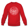 Virginia Sweatshirt - State Design Virginia Crewneck Sweatshirt - red