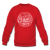 Virginia Sweatshirt - State Design Virginia Crewneck Sweatshirt - red