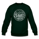 Virginia Sweatshirt - State Design Virginia Crewneck Sweatshirt - forest green
