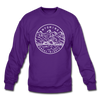 Wyoming Sweatshirt - State Design Wyoming Crewneck Sweatshirt - purple