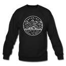 Wyoming Sweatshirt - State Design Wyoming Crewneck Sweatshirt - black