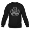 Wyoming Sweatshirt - State Design Wyoming Crewneck Sweatshirt - black