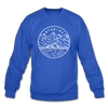 Wyoming Sweatshirt - State Design Wyoming Crewneck Sweatshirt - royal blue