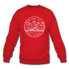 Wyoming Sweatshirt - State Design Wyoming Crewneck Sweatshirt - red