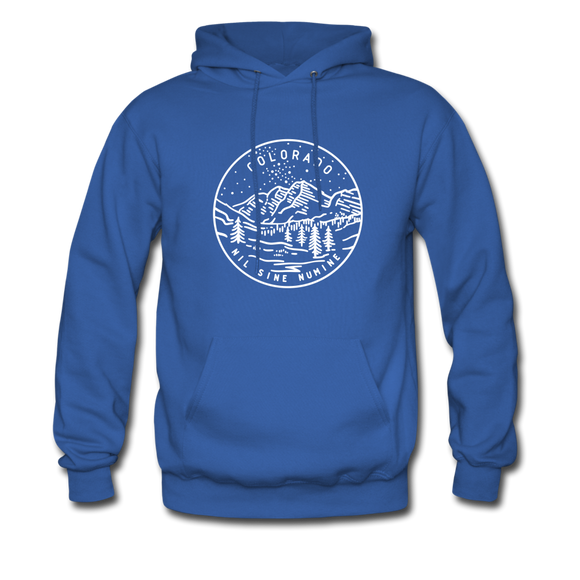 Colorado Hoodie - State Design Unisex Colorado Hooded Sweatshirt - royal blue