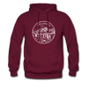 Colorado Hoodie - State Design Unisex Colorado Hooded Sweatshirt - burgundy