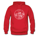 Colorado Hoodie - State Design Unisex Colorado Hooded Sweatshirt - red