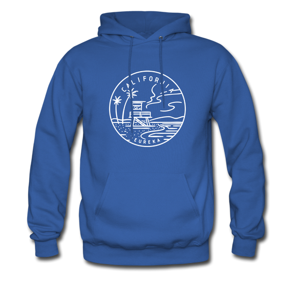 California Hoodie - State Design Unisex California Hooded Sweatshirt - royal blue