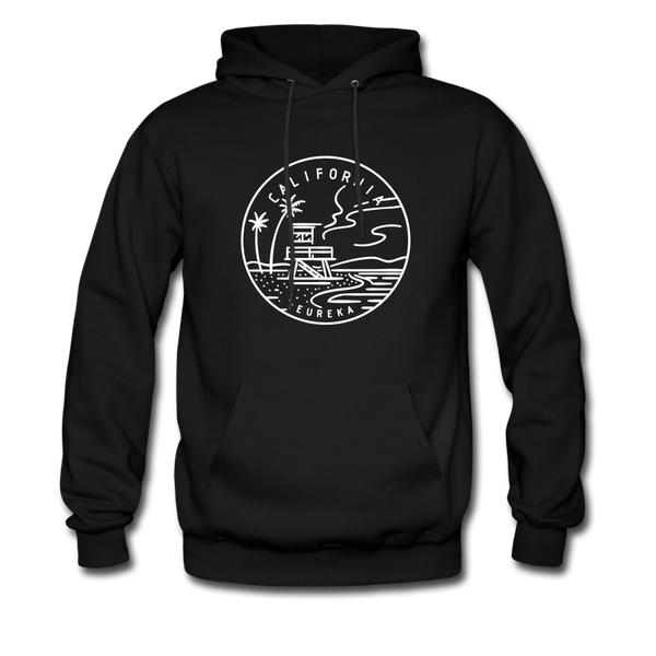 California Hoodie - State Design Unisex California Hooded Sweatshirt - black