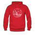 California Hoodie - State Design Unisex California Hooded Sweatshirt - red