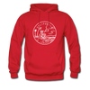 California Hoodie - State Design Unisex California Hooded Sweatshirt - red
