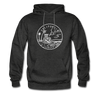 California Hoodie - State Design Unisex California Hooded Sweatshirt - charcoal gray